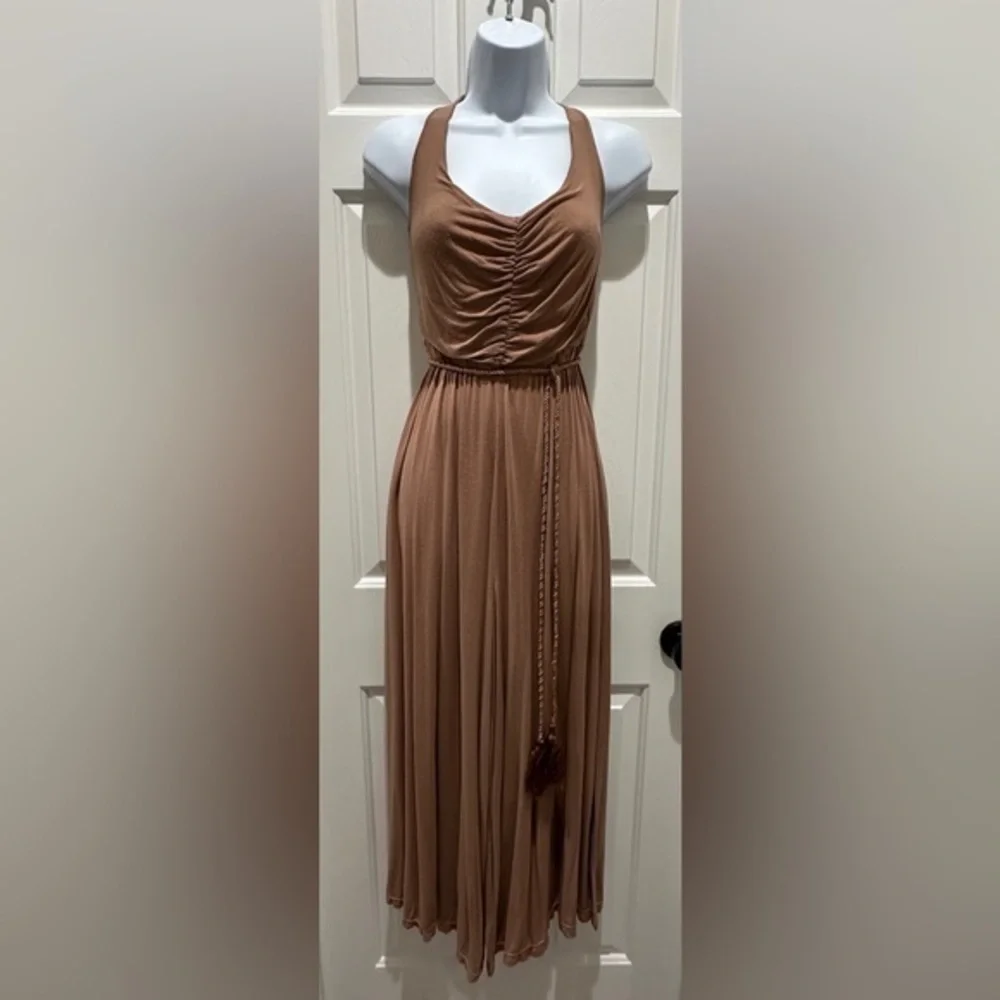 HAODUOYI Wide-Leg Jumpsuit – Mocha Brown | Size Medium